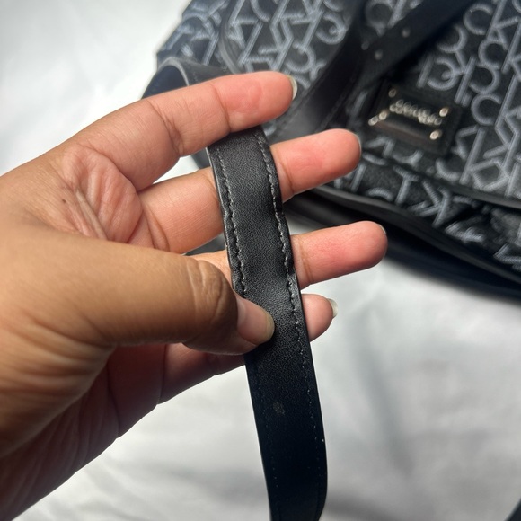 Calvin Klein Monogram Black Crossbody Bag - Picture 3 of 8